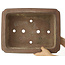 Maceta rectangular sin esmaltar para bonsái de Keizan - 405 x 312 x 150 mm