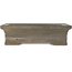 Rectangular unglazed bonsai pot by Yamaaki - 307 x 218 x 83 mm