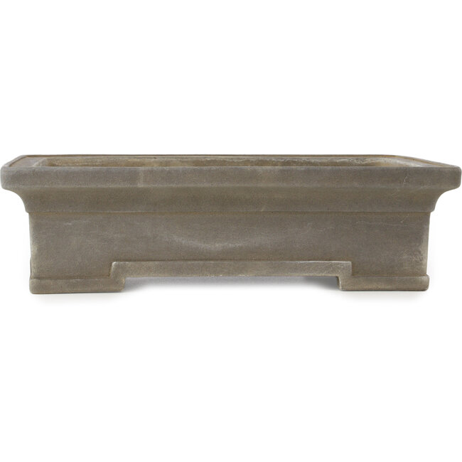 Maceta rectangular sin esmaltar para bonsái de Yamaaki - 307 x 218 x 83 mm