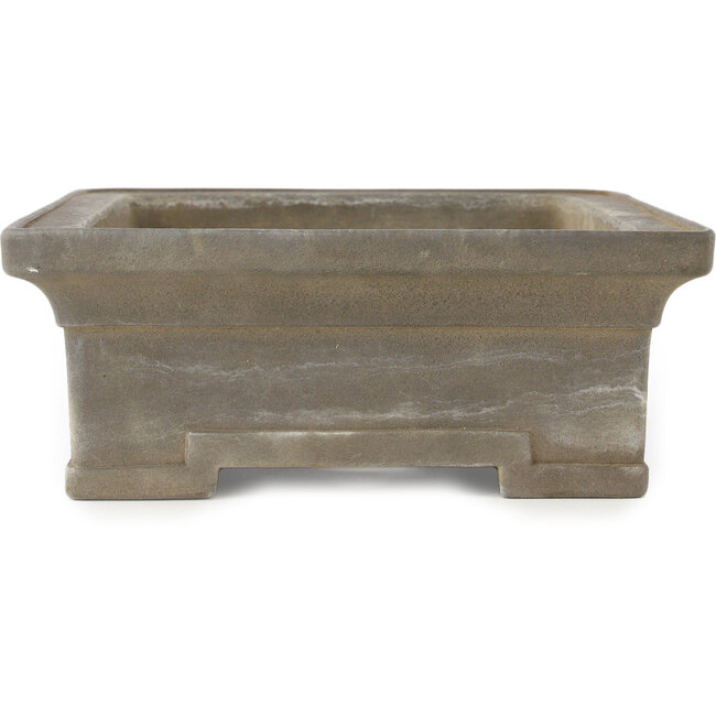 Maceta rectangular sin esmaltar para bonsái de Yamaaki - 307 x 218 x 83 mm