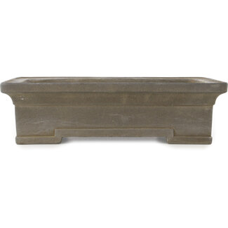  Yamaaki Maceta para bonsái rectangular sin esmaltar de 308 mm de Yamaaki, Tokoname, Japón