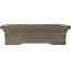 Rectangular unglazed bonsai pot by Yamaaki - 308 x 222 x 83 mm