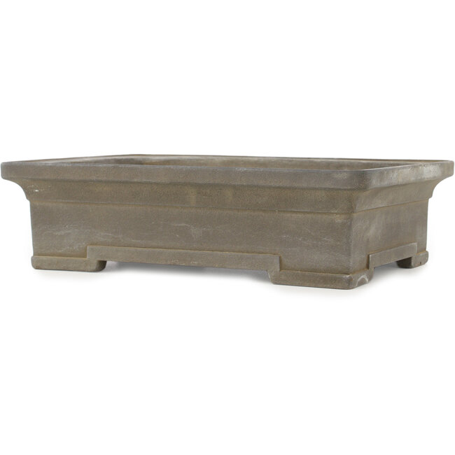 Maceta rectangular sin esmaltar para bonsái de Yamaaki - 308 x 222 x 83 mm