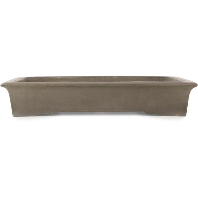 Rectangular unglazed bonsai pot - 402 x 294 x 65 mm