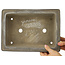 Rectangular unglazed bonsai pot by Yamaaki - 308 x 222 x 83 mm