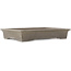 Rectangular unglazed bonsai pot - 402 x 294 x 65 mm