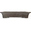 Rectangular unglazed bonsai pot by Eiraku - 460 x 343 x 75 mm