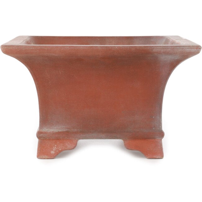 Rectangular unglazed bonsai pot by Izumi - 391 x 286 x 167 mm