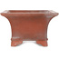 Rectangular unglazed bonsai pot by Izumi - 391 x 286 x 167 mm