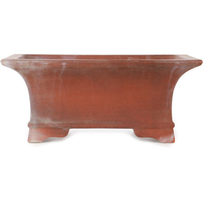 Maceta rectangular sin esmaltar para bonsái de Izumi - 391 x 286 x 167 mm