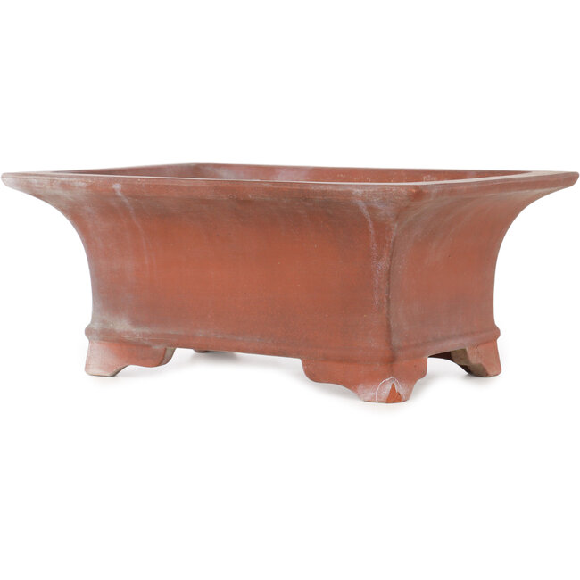 Rechthoekige ongeglazuurde bonsaipot van Izumi - 391 x 286 x 167 mm
