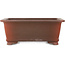 Maceta rectangular sin esmaltar para bonsái - 382 x 286 x 155 mm
