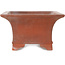 Rectangular unglazed bonsai pot by Izumi - 391 x 286 x 167 mm