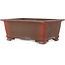 Maceta rectangular sin esmaltar para bonsái - 382 x 286 x 155 mm