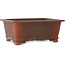 Rectangular unglazed bonsai pot - 382 x 286 x 155 mm