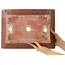 Rectangular unglazed bonsai pot by Izumi - 391 x 286 x 167 mm