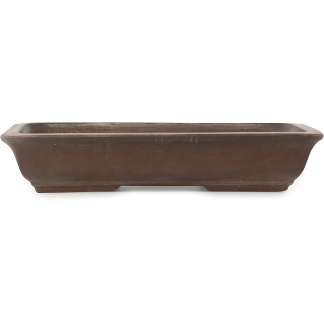 Rectangular unglazed bonsai pot - 355 x 223 x 67 mm
