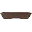 Rectangular unglazed bonsai pot - 355 x 223 x 67 mm