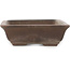 Rectangular unglazed bonsai pot - 355 x 223 x 67 mm
