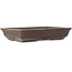 Rectangular unglazed bonsai pot - 355 x 223 x 67 mm