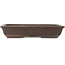 Rectangular unglazed bonsai pot - 355 x 223 x 67 mm