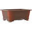Rectangular unglazed bonsai pot - 382 x 286 x 155 mm