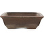 Rectangular unglazed bonsai pot - 355 x 223 x 67 mm
