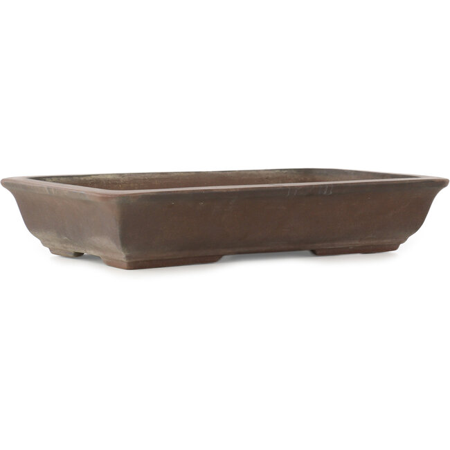 Rectangular unglazed bonsai pot - 355 x 223 x 67 mm