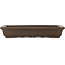 Rectangular unglazed bonsai pot by Yamaaki - 328 x 212 x 53 mm
