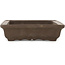 Maceta rectangular sin esmaltar para bonsái de Yamaaki - 328 x 212 x 53 mm