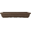 Rectangular unglazed bonsai pot by Yamaaki - 328 x 212 x 53 mm