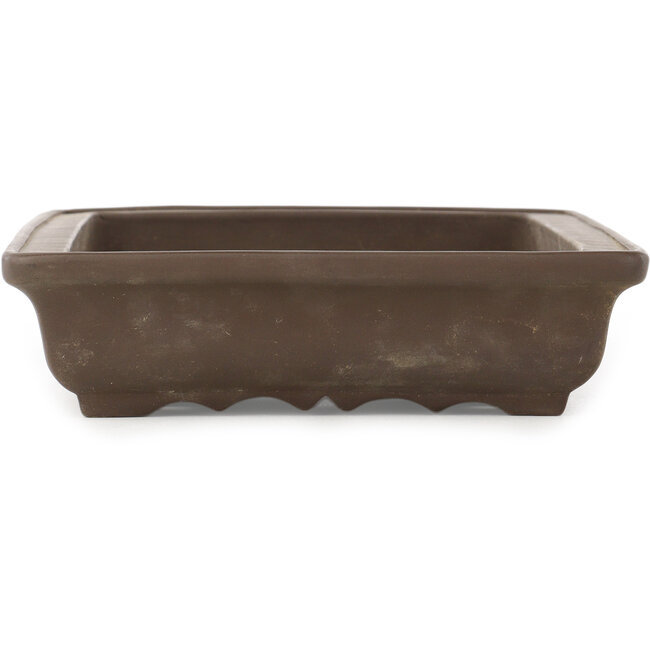 Vaso bonsai rettangolare non smaltato di Yamaaki - 328 x 212 x 53 mm