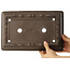 Maceta rectangular sin esmaltar para bonsái de Yamaaki - 328 x 212 x 53 mm