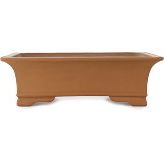 Shoko 430 mm rectangular unglazed bonsai pot by Shoko, Tokoname, Japan