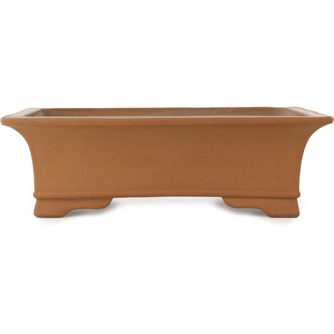 Maceta rectangular sin esmaltar para bonsái de Shoko - 430 x 315 x 122 mm