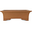 Maceta rectangular sin esmaltar para bonsái de Shoko - 430 x 315 x 122 mm
