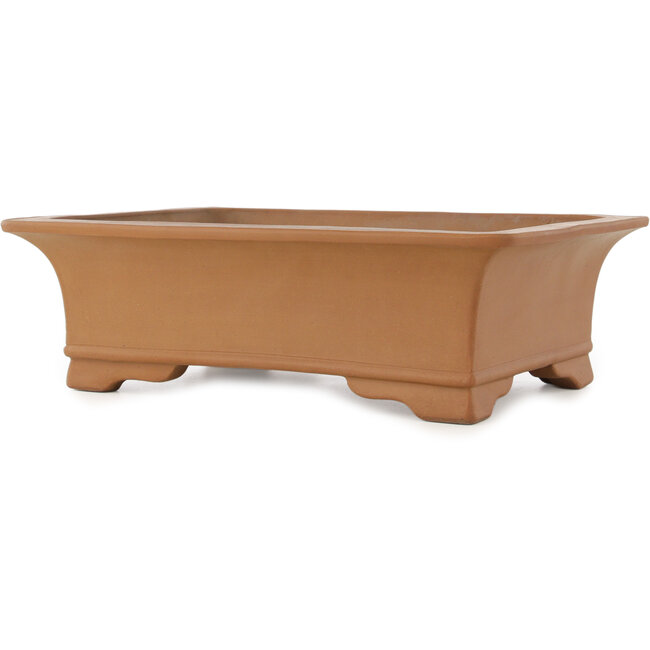 Maceta rectangular sin esmaltar para bonsái de Shoko - 430 x 315 x 122 mm