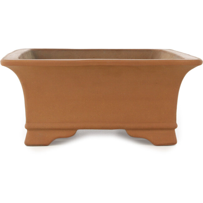 Rechthoekige ongeglazuurde bonsaipot van Shoko - 430 x 315 x 122 mm
