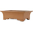 Rectangular unglazed bonsai pot by Shoko - 430 x 315 x 122 mm