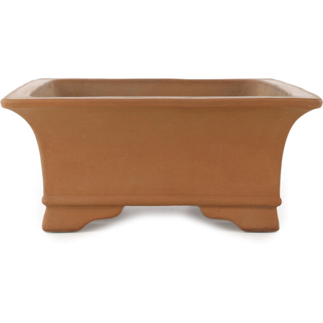 Rectangular unglazed bonsai pot by Shoko - 430 x 315 x 122 mm
