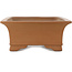 Maceta rectangular sin esmaltar para bonsái de Shoko - 430 x 315 x 122 mm