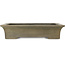 Rectangular unglazed bonsai pot by Koyou - 480 x 370 x 110 mm