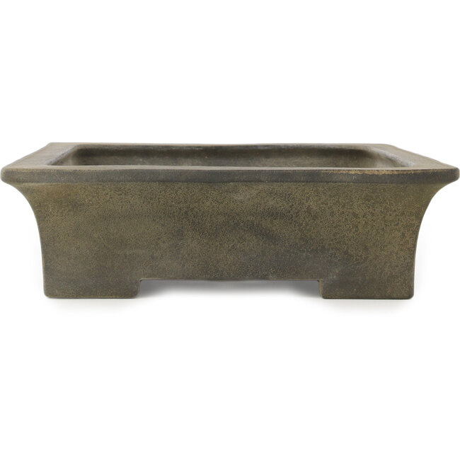 Rechthoekige ongeglazuurde bonsaipot van Koyou - 480 x 370 x 110 mm