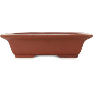 Shoko 303 mm rectangular unglazed bonsai pot by Shoko, Tokoname, Japan