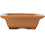 Rectangular unglazed bonsai pot by Shoko - 305 x 245 x 78 mm