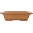 Rectangular unglazed bonsai pot by Shoko - 305 x 245 x 78 mm