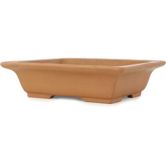 Maceta rectangular sin esmaltar para bonsái de Shoko - 305 x 245 x 78 mm