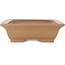 Maceta rectangular sin esmaltar para bonsái de Keizan - 313 x 238 x 70 mm