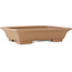 Rectangular unglazed bonsai pot by Keizan - 313 x 238 x 70 mm