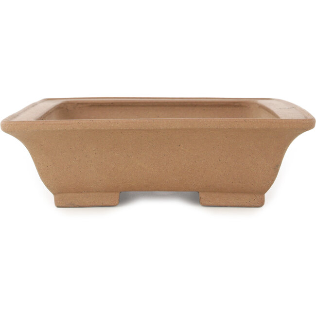 Pot à bonsaï rectangulaire non émaillé de Keizan - 313 x 238 x 70 mm
